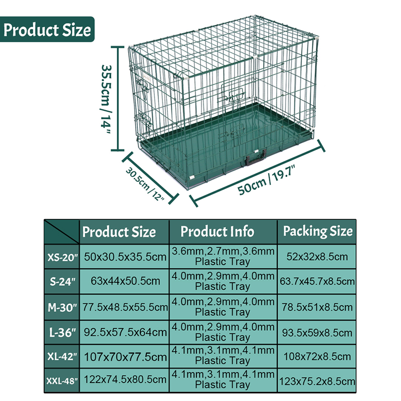 Skládací kovová psí klece skládací dráty Skládací kovová psí klece skládací dráty