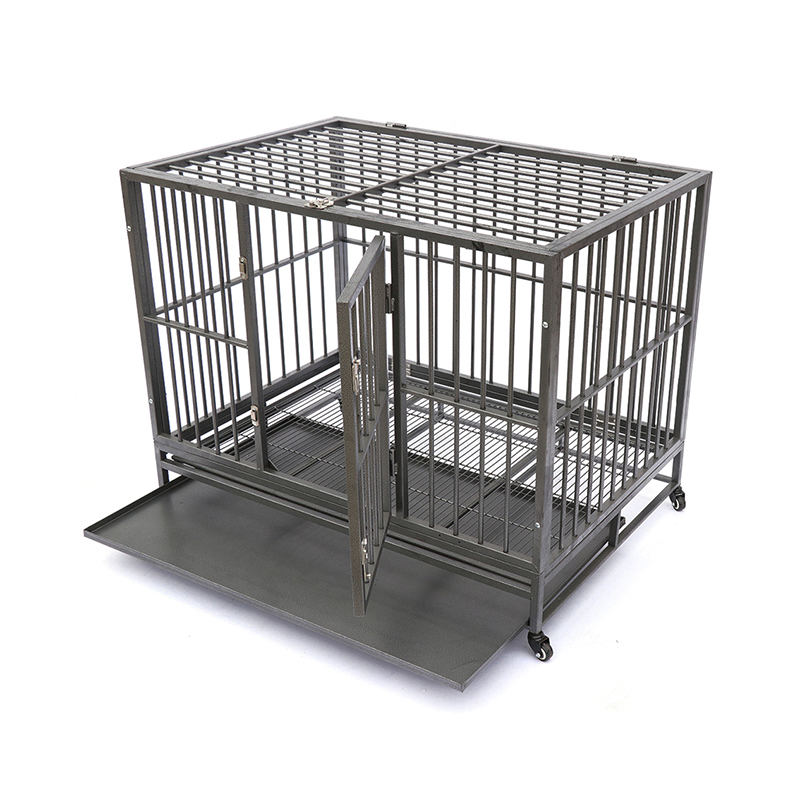 Otevřená horní těžká trubice kovová psí klece Otevřená horní těžká trubice kovová psí klece