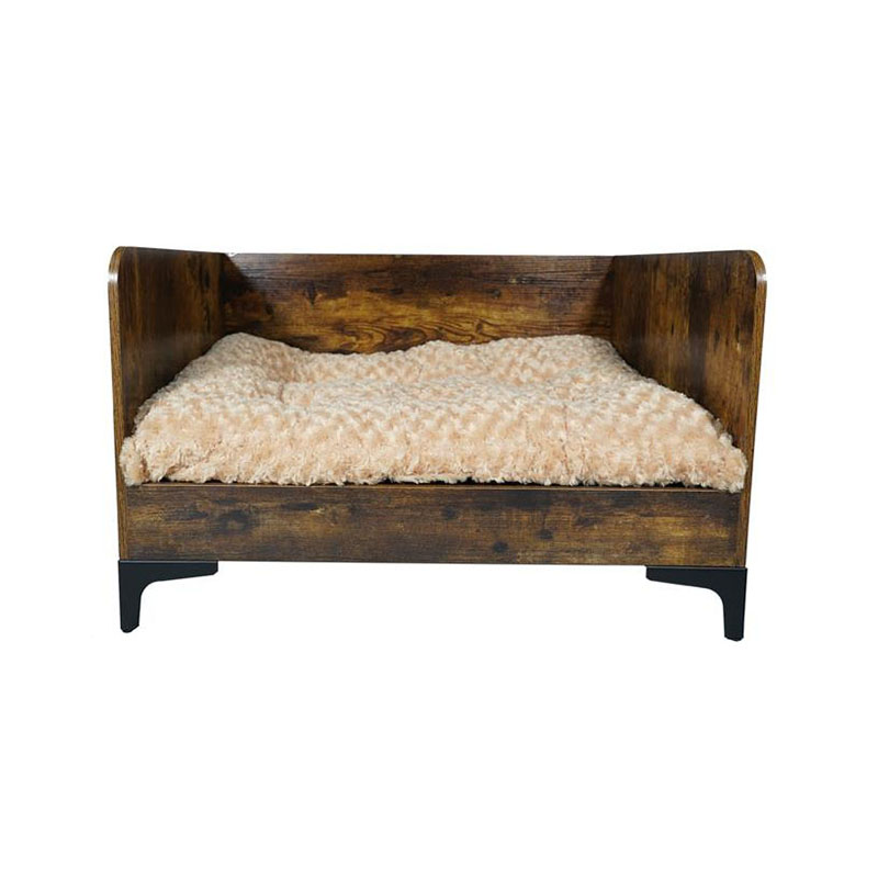 Moderní vnitřní dřevo vyvýšené psí postel s rámem