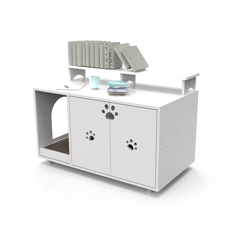 Nábytek kočky toaleta Velká skrytá kabinet s kabinetem pro kočičí klece