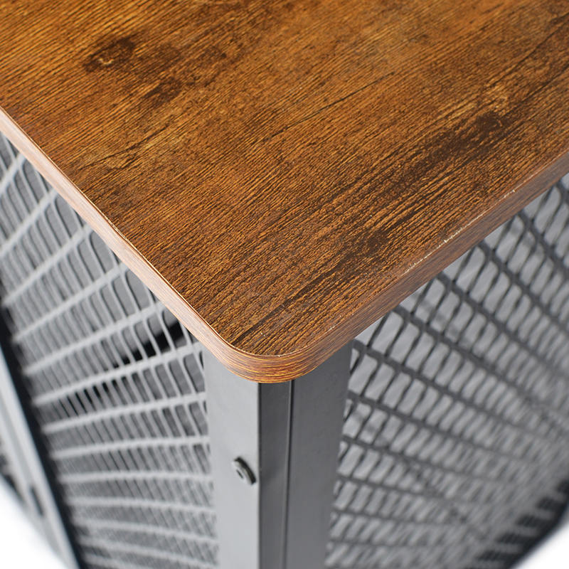 Otevřená horní těžká dřevěná klec ve stylu psí Otevřená horní těžká dřevěná klec ve stylu psí