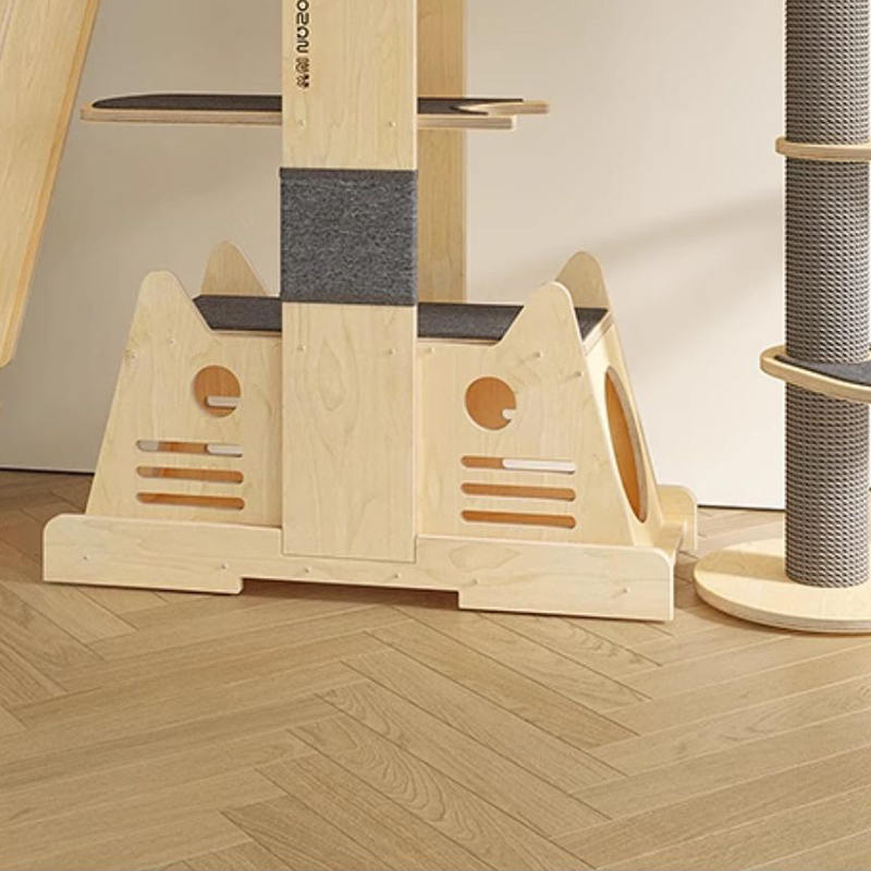Villa z masivního dřeva víceúrovňová věž Velká kočičí strom lezení Villa z masivního dřeva víceúrovňová věž Velká kočičí strom lezení
