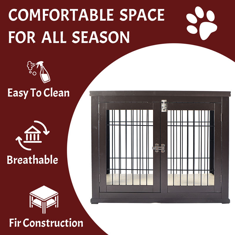 Vnitřní velký dřevěný nábytek ve stylu psí klece Vnitřní velký dřevěný nábytek ve stylu psí klece