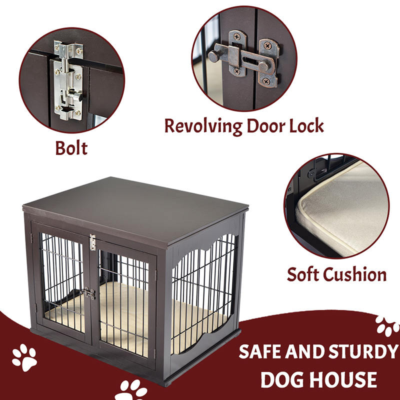 Vnitřní velký dřevěný nábytek ve stylu psí klece Vnitřní velký dřevěný nábytek ve stylu psí klece