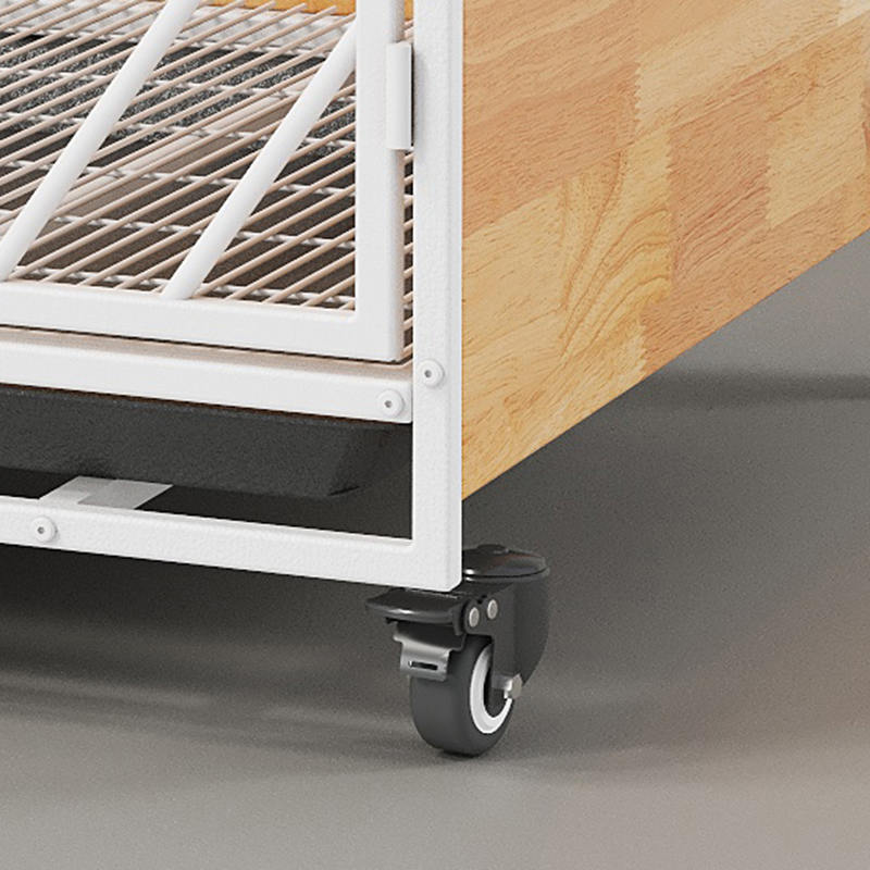 Velká dřevěná ocelová vnitřní psí klece Velká dřevěná ocelová vnitřní psí klece