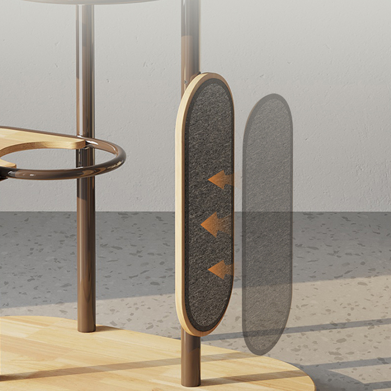 Podlaha ke stropu Vysoká vnitřní gumová dřevěná kočičí továr byt se spacím košem Podlaha ke stropu Vysoká vnitřní gumová dřevěná kočičí továr byt se spacím košem