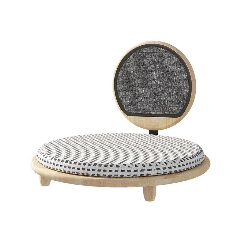 Hnízdo z pevného dřeva Útulné kočičí postel se škrábancovou deskou