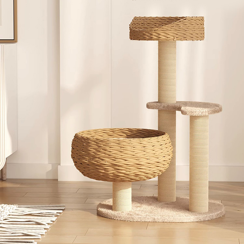 Moderní Kraft Paper Tower tkaná škrábance pošta Moderní Kraft Paper Tower tkaná škrábance pošta