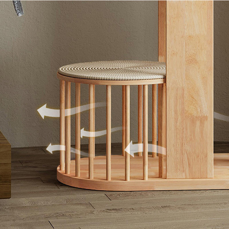 Víceúrovňová dřevěná věž Condo Climbing Frame Cat Tree Víceúrovňová dřevěná věž Condo Climbing Frame Cat Tree