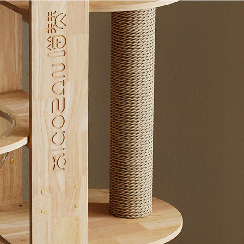 Víceúrovňová dřevěná věž Condo Climbing Frame Cat Tree Víceúrovňová dřevěná věž Condo Climbing Frame Cat Tree