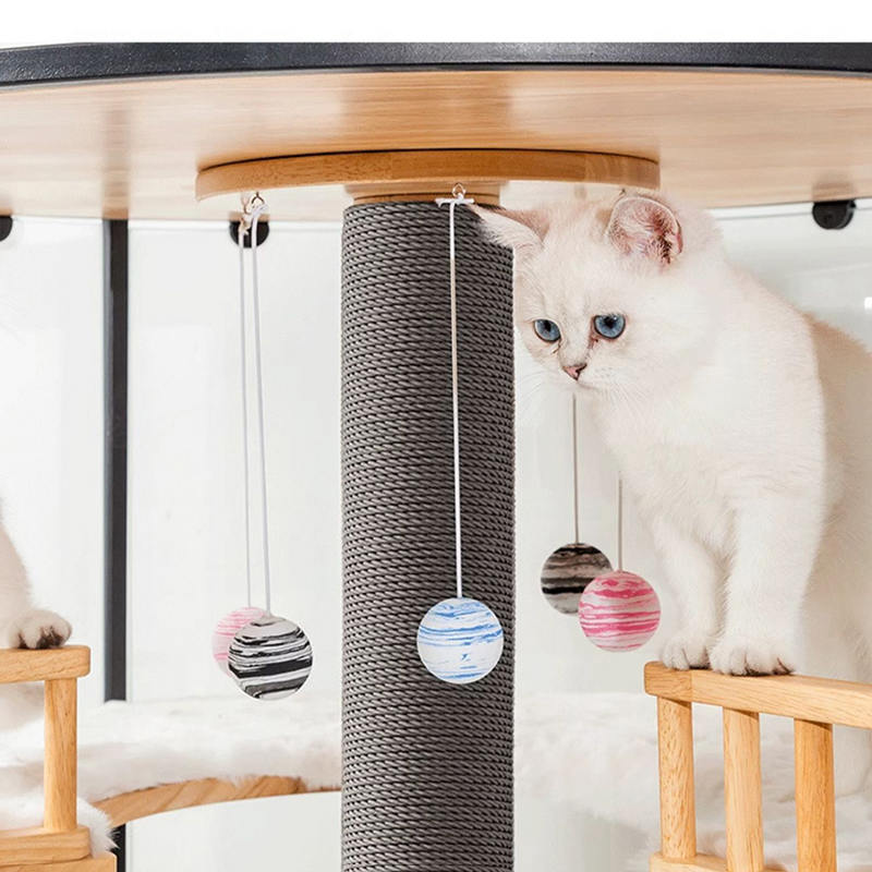 Panoramic Large Indoor Villa Wooden Cat Cage Tower Enclosure Cabinet Panoramic Large Indoor Villa Wooden Cat Cage Tower Enclosure Cabinet