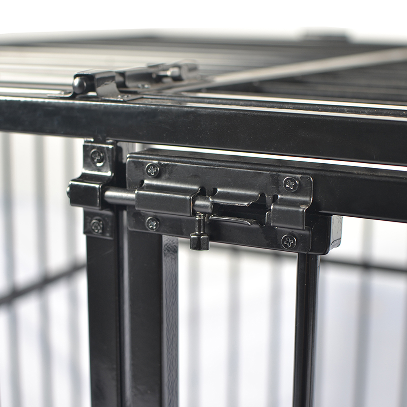 Otevřená horní kovová kovová psí klec Otevřená horní kovová kovová psí klec