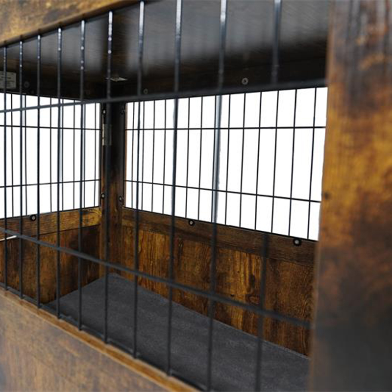 Nábytek styl dřevěné kovové psí klece pro malá zvířata Nábytek styl dřevěné kovové psí klece pro malá zvířata