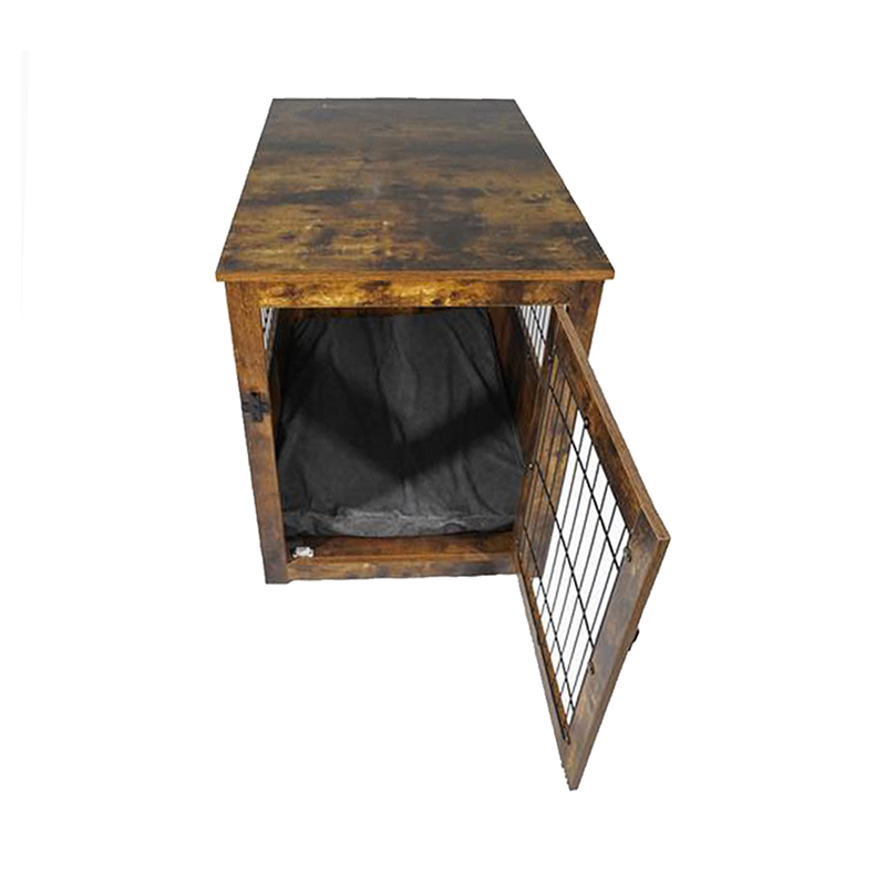 Nábytek styl dřevěné kovové psí klece pro malá zvířata Nábytek styl dřevěné kovové psí klece pro malá zvířata